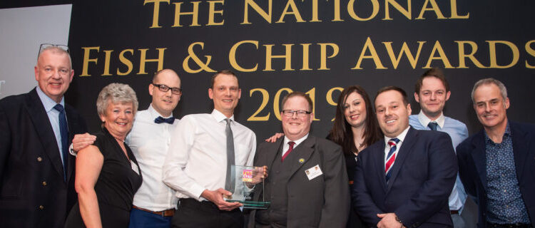 Trenchers winning award at the National Fish & Chip Awards